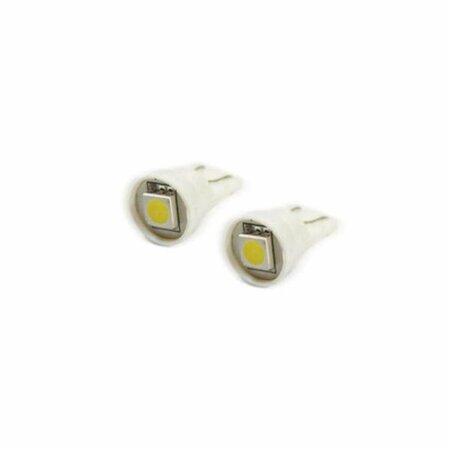 GLOWFLOW T10 1 LED 3-Chip SMD Bulbs, Cool White - Set of 2 GL3852812